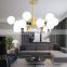Modern Glass Ceiling Pendant Light White Ball Chandelier Lights For Home Living Room Restaurant