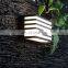 Modern Waterproof LED Wall Lamp Mininalist Courtyard Stripe Garden Mounted Lamps For Gate Park Outdoor Led Wall Light