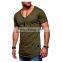 OEM Gym Hip Hop t Shirt for Men Camouflage Printing T-shirt Cheap Wholesale