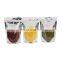 Silver clear zip lock aluminium foil bag zip pouch food packaging bags with logo