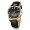 2019 Brand DKYT small order leather straps men business classic automatic skeleton moon phase watch