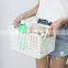 Factory price high quality Living Room Small Things Food Snack PP plastic household storage basket with handle