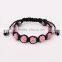 Fashion cheap Shamblla disco ball shine bling rhinestones bracelets purple color paypal accept