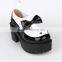8 CM classical mixed color bow lolita shoes