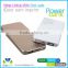 li-polymer battery power bank 4500mAh , ultra thin design power bank , sliver/golden color with LED charging indicator