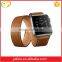 Cool fashion decorate bracelets double circle top leather cuff watch bands for Apple watch