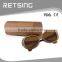 Bamboo material cylinder sunglass case walnut wood