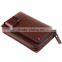 Big size design your own wallet genuine leather phone card hand wallet