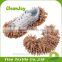 Chenille floor cleaning shoes microfiber mop lazy slippers