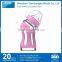 Imitating Breast Milk Feeding Design Glass Baby Feeding Bottle Pink Green Bule Color With Temperature Sensing Base