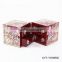 High end mother of pearl cosmetic box luxury custom jewelry box