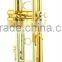 Intermediate grade trumpet Bb gold lacquer