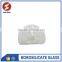 white crystal clear glass lampshade