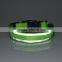 Yl67 Newest reflective stripe dog collar LED flash dog collar