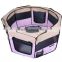 Pink 8 Panel Portable Pet Dog Play Pen Run