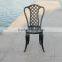 White Black Bronze Decorative Outdoor Aluminum Metal Garden Chair