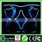 powerful Music Festival light up flashing shutter shaped glasses