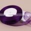 38mm 1-1/2 inch Purple double faced sheer gauze ribbon crafts box wedding birthday party decoration