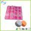 Round shape silicone soap molds