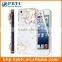Set Screen Protector And Case For Iphone 5 , Hard Plastic Diamond Flower Beautiful Mobile Phone Back Cover