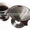 Pour Over Coffee Cone Stainless Steel Coffee Filter Brewer with Pour Over Coffee Stand Coffee Dripper