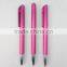 2016 Stock Cheap Rose Red Plastic Ball Pen Made In China
