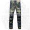 latest new design frayed ripped Breathable men jeans male cool pants wholesale price