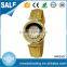 2016 Women luxury diamond gold- printing case fashion leather watch