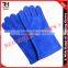Blue Welding Gloves, Cow Split Hard Wearing Work Gloves, Fresh, Soft and Comfortable