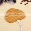 Special Bamboo Wood Wireless Charger for Smart Phones, QI Charger Pad Factory Price