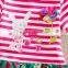 4-8y (H4650) Girls New Dresses Striped Neat Summer Children Clothes Hot Girls Dresses Rabbit Applique Frocks Children