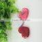 small colored hearted shae plastic paper clips/foodbag clips plastic material and heart shaped