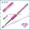 ANY Nail Art Beauty Nails Design Oval UV Gel brush with Diamonds