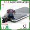 2016 trending products smartphone gadgets universal clip 0.4x super wide angle lens camera lens selfie lens for iPhone HTC LG