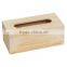 Chinese wooden factory eco-friendly handmade cheap unfinished paulownia wooden tissue box