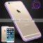 Clear PC back+tpu bumper case for iphone 6 plus