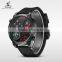 WEIDE Original Brand Men's Watches With Compass Analog Silicone Strap Quartz Watches Bezel Japan Movt Waterproof Military Sports