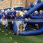 outdoor fun pvc tarpaulin inflatable football helmet tunnel