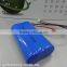 GEB li-ion 18650 7.4v 2000mAh recharge cylindrical battery pack for LED