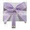 wholesale purple bowknot shape with mental ribbon satin ribbon