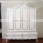 after neoclassical European style Antique bedroom furniture sets Bed Bedside table Wardrobe Dressing table Chair Commode