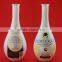 Environmental protection food grade bottles vase shape paint bottles water glass bottles