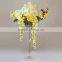 Borosilicate glass mouth blown wedding centerpieces clear decorative martini glass vase