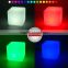 30cm Outdoor/Indoor Rechargeable RGBW color changing cube LED Light