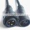 IP67 electric cables with male and female coupler waterproof connector