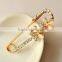 Nice gold Plated Rhinestone Crystal Flower Design Small Pin Brooch for women