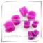 pink color heart ear expander body jewelry ear plug