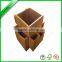 4 tier wood bamboo office desk organizer with drawer