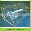 Big plexiglass display case on desk custom handmade acrylic container with cover