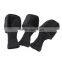 Set of 3 Black Long Neck Golf Club Head Covers Headcover Protect 1 3 5